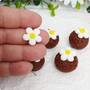 Flor 5 Petalas de Branca