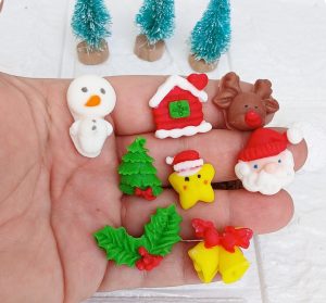 Aplique de açúcar natal3